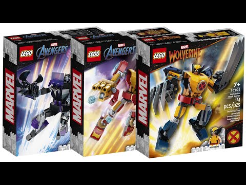 All LEGO Marvel Mech Armor Sets 2022 Compilation/Collection Speed Build