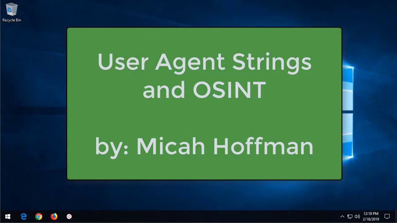 10 Minute Tip: What is a User Agent string and why should I care?