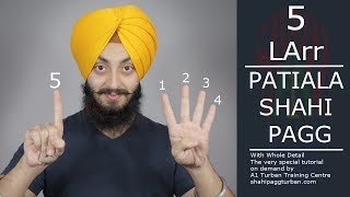 Patiala Shahi Pagg  With Whole Detail  5 Larr