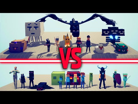 MINECRAFT RANGED TEAM vs MINECRAFT MELEE TEAM | TABS - Totally Accurate Battle Simulator
