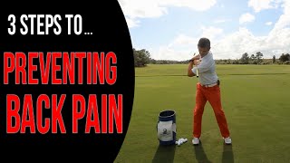 3 Steps to Prevent Back Pain in Golf | Rotary Swing