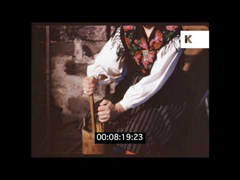 1970s Sweden, Traditional Log Cabin, Rural Life, HD