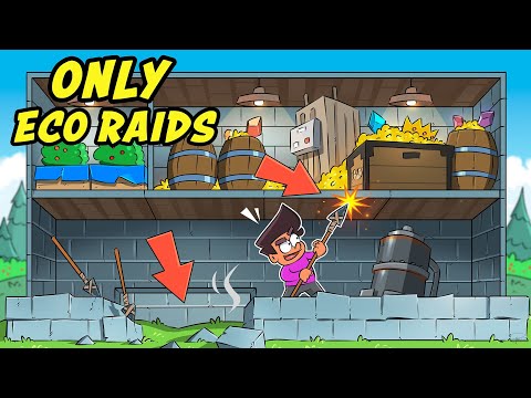 How far can I get ONLY ECO RAIDING for 24 hours in Rust?