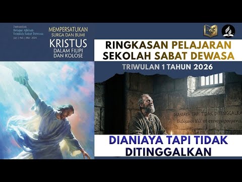 Pelajaran Sekolah Sabat Ke 01 Triwulan 1 2026 DIANIAYA TAPI TIDAK DITINGGALKAN
