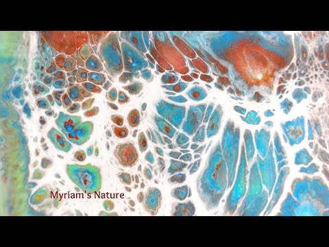 [13]  Fluid acrylic :  Awesome CELLS and LACING in a double swipe (first swipe ever!)