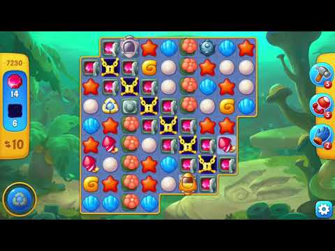 [FISHDOM Walkthrough] Level 7230 Super Hard (Qua màn - Fishdom)