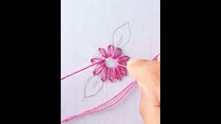 Lazydaisy stitch tutorial, basic flower embroidery design, flowers design