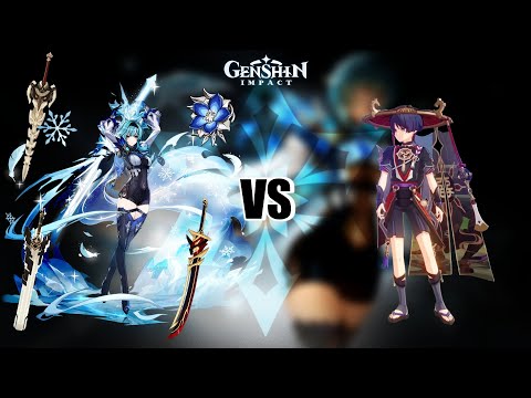 #16 (Comparison Weapon + Pale 617K) EULA VS SCARAMOUSE | GENSHIN IMPACT (INDONESIA)