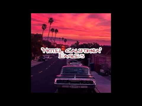 Hotel California backing track TRANSPOSED -2 Am (guitar solo)