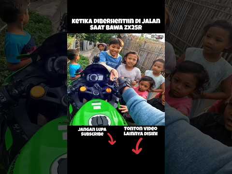 Moment ketika diberhentiin bocil saat bawa ZX25R #shorts #viral #zx25r