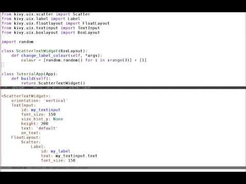 Kivy crash course 5: Mixing python and kivy language
