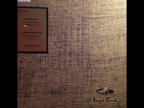 David Oistrakh - Bruch and Prokofiev Concertos (Angel vinyl)
