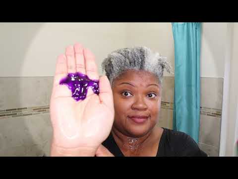, title : 'Yellowing Gray Hair? Pantene Silver Expressions Purple Shampoo & Conditioner |Fine Gray Natural Hair'