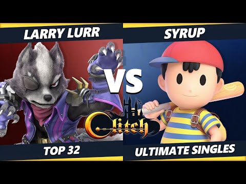 Glitch Konami Code Top 32 - Larry Lurr (Wolf) Vs. Syrup (Ness) Smash Ultimate Tournament