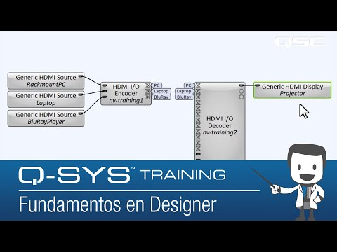 Q-SYS Video 101 Training  |  Designer Basics (ES)