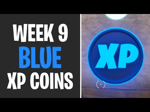 All Blue XP Coin Locations WEEK 9 - Fortnite