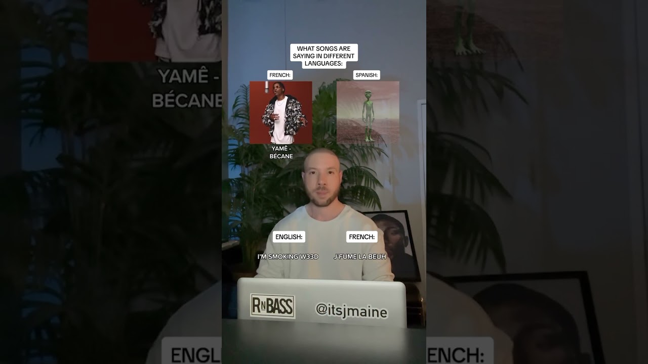 What Songs Are Saying In Different Languages: Yamê “Bécane” & Dame Tu Cosita #shorts #lyrics