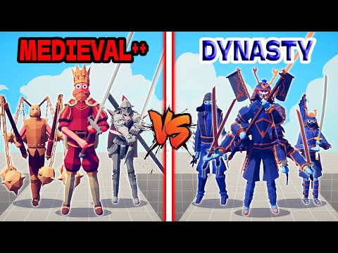 NEW MEGA MEDIEVAL TEAM vs MEGA DYNASTY TEAM | TABS - Totally Accurate Battle Simulator