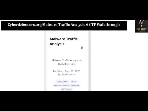 Cyberdefenders org Malware Traffic Analysis Part 6 CTF Walkthrough
