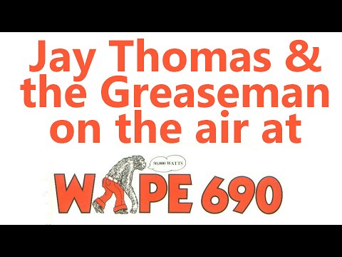 Jay Thomas & The Greaseman on the air together at WAPE early 80's