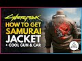 CYBERPUNK 2077 | How to Get the SAMURAI JACKET + Iconic Pistol Malorian Arms 3516 & Porsche 911