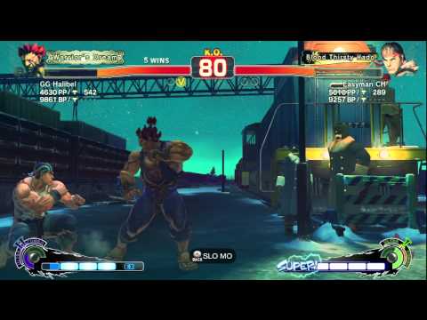 Super Street Fighter 4 AE 2012 First of 5 GG Halibel (Gouki) vs CH Easyman (Ryu) Part 7