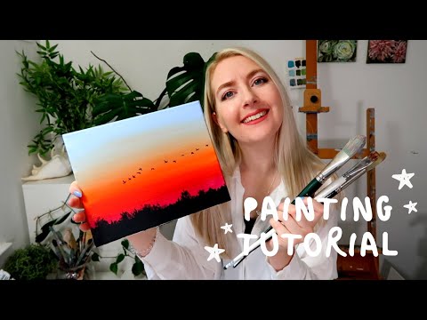 PAINTING TUTORIAL Acrylic Ocean for Beginners | Katie Jobling Art