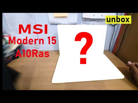 Unboxing MSI Modern 15 A10RAS - Laptop Tipis & Ringan Harga 12 jutaan
