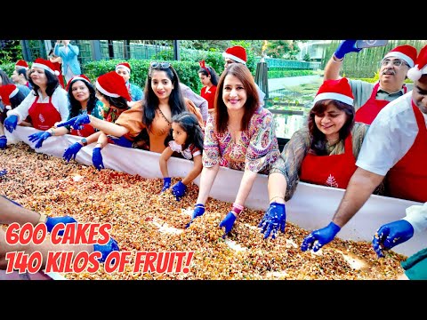 600 Christmas Cakes Begin Here! A Festive 140 KG Fruit Soaking Celebration 🍇