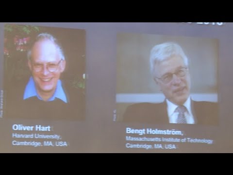 Thumbnail for Oliver Hart, Bengt Holmstrom Win 2016 Nobel Prize in Economics