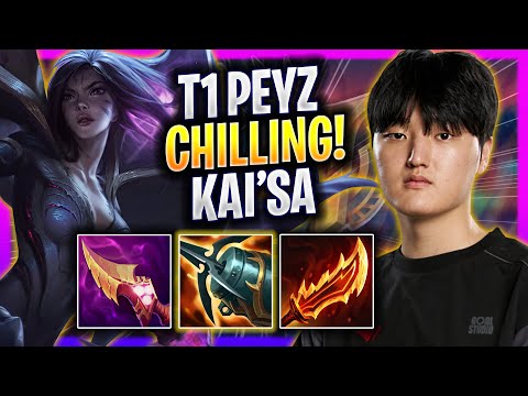 T1 PEYZ CHILLING WITH KAI'SA! - T1 Peyz Plays Kai'sa ADC vs Mel!