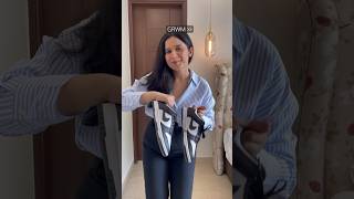 Download lagu GRWM in striped shirt, wide leg trousers & nike sneakers outfit | OOTD ✨ #shorts #zara #haul #style mp3
