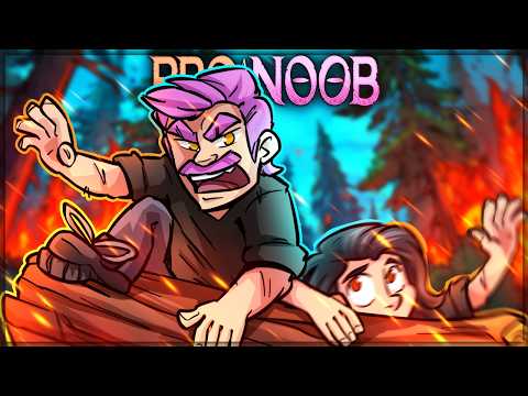 WE'RE NOT FRIENDS ANYMORE - Pro and Noob VS Log Riders!