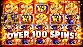 OVER 100 FREE GAMES ON BUFFALO GOLD! THIS WAS INSANE!
