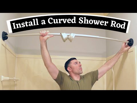 How to Install a Zenna Curved Shower Rod || Permanent Install