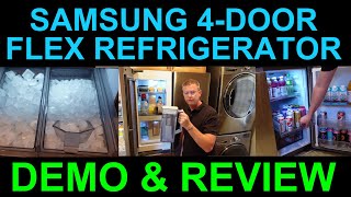 Samsung 4 Door Flex Smart Refrigerator with Beverage Center & Dual Ice Maker DEMO & REVIEW