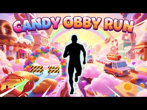 CANDY OBBY RUN 🍬 Roblox Style Parkour | Immersive Interactive Warm Up | Viral Game