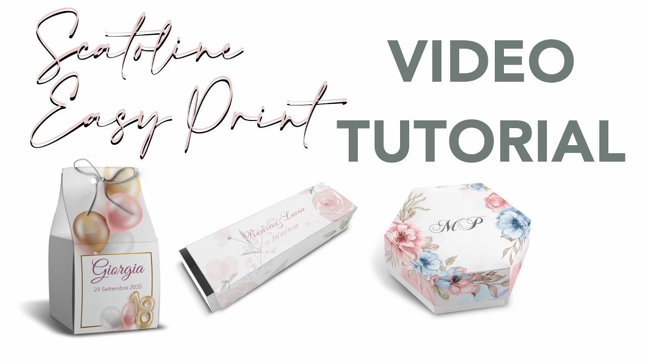 Tutorial Scatoline porta confetti stampabili fai da te