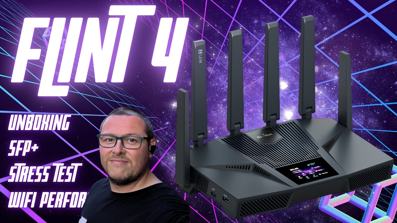 Flint 4 SFP+ Unboxing Wifi performance Iperf3 GL-BE14000