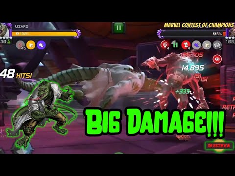 The Lizard - A First Look And Analysis - Big Damage??? Marvel Contest of Champions