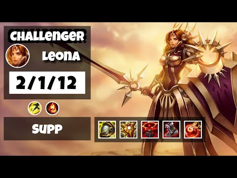 Leona Support 11.16 Challenger Gameplay Replay - S11 (2/1/12) - NA