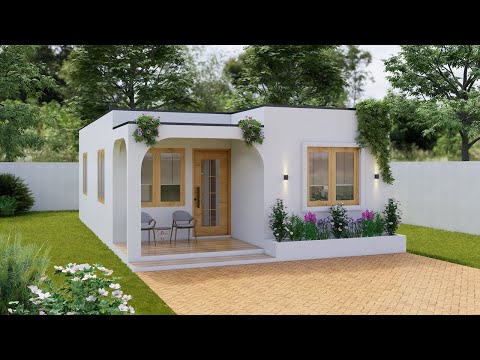 20'x33' (6x10 Metros) Diseño de Casa Pequeña con 2 Dormitorios | Casa Pequeña Moderna