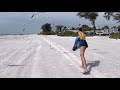 Feeding Seagulls On The Beach March 22 2021