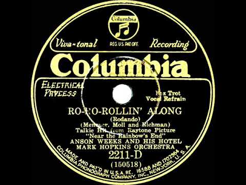 1930 Anson Weeks - Ro-Ro-Rollin’ Along (Irving Kaufman, vocal)
