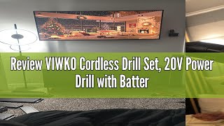 Review VIWKO Cordless Drill Set, 20V Power Drill with Battery 2.0Ah and Charger, 3/8-Inch Keyless Ch