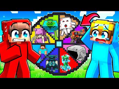 Spin Wheel of OP BOSSES in Minecraft!