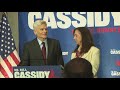 Outgoing U.S. Senator Bill Cassidy takes shots at President Trump in concession speech
