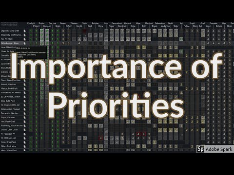 Rimworld : Work Priorities Tutorial : Tutorial Nugget