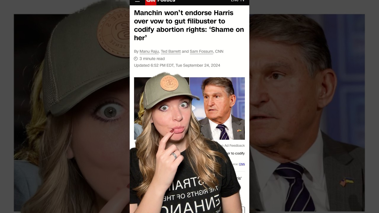 Manchin: “Hoping She Would Change” #2ndamendment #shortsvideo #shortsfeed #shorts