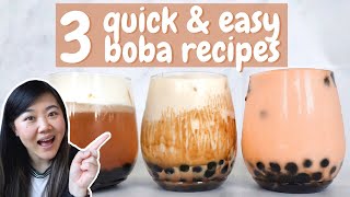 3 QUICK & EASY BOBA RECIPES THAT YOU NEED TO TRY!